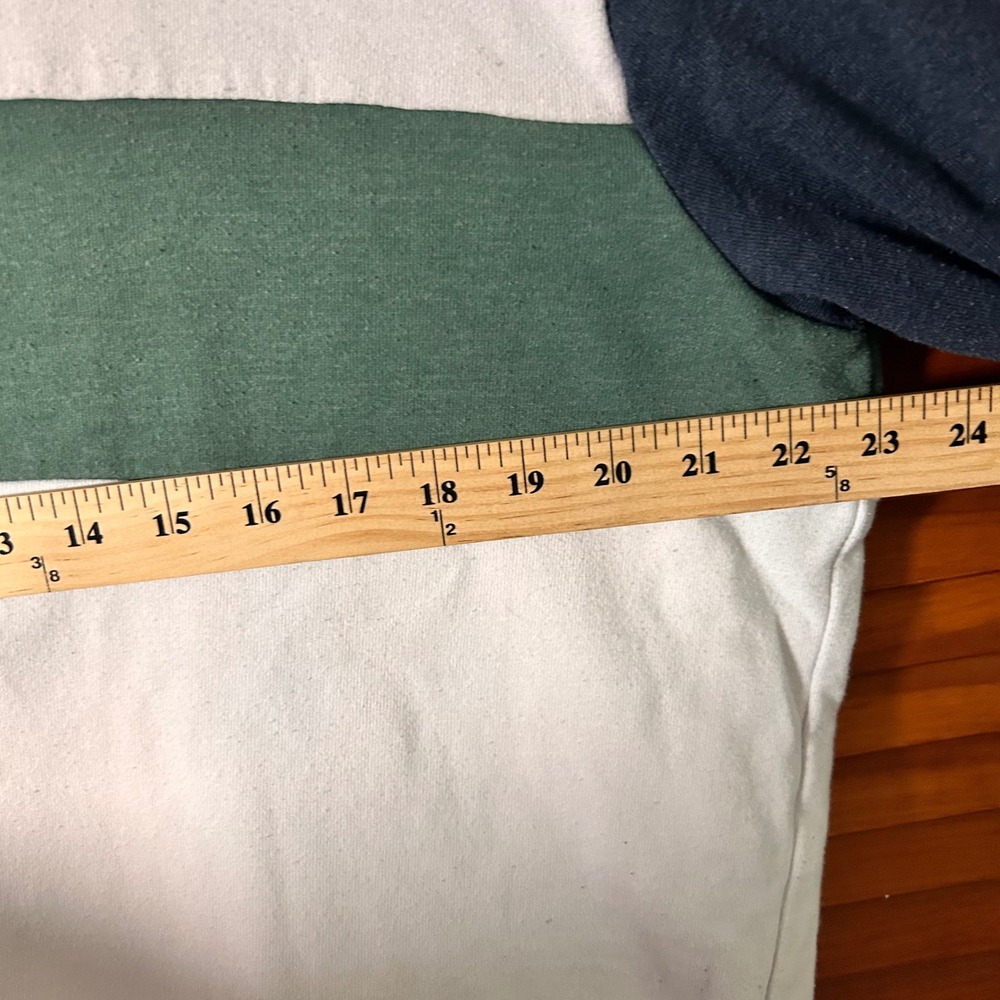 Marine Layer Mens XX-Large Colorblock French Terry Crewneck Navy Green - Picture 7 of 7